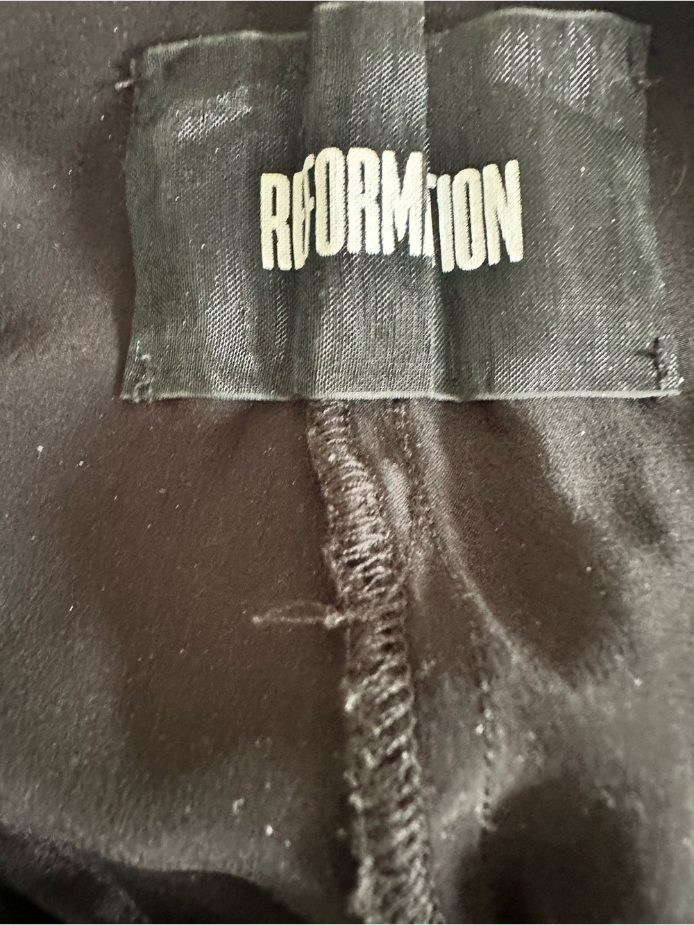 Reformation Black 100% Silk Slip Dress Long with Side Thigh Slit - Picture 9 of 11